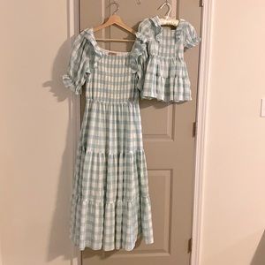 Jessakae matching “Mommy and Me” Mint Julep dresses